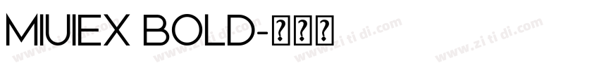 MIUIEX BOLD字体转换